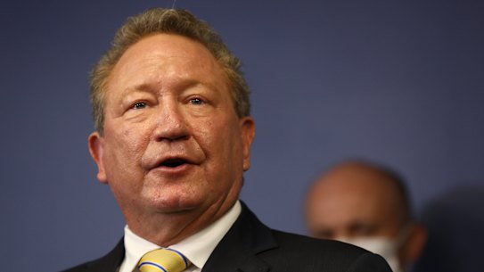 Andrew Forrest’s image was used without his permission to promote cryptocurrency investment scams in ads on Facebook.
