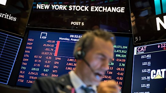 Investors on Wall Street are dumping stocks after China's retaliation to Trump's latest tariff salvo.