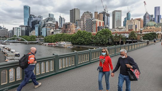 Masks off in Melbourne.