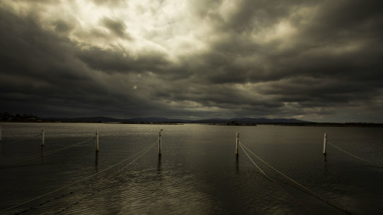 Boat ropes at the Mallacoota foreshore.