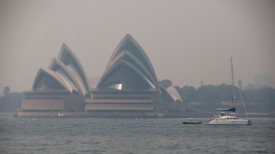 Sydney again disappeared under a blanket of smoke on Thursday, amid worsening bushfires across NSW.