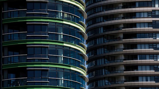 Opal Tower at Sydney Olympic Park. 