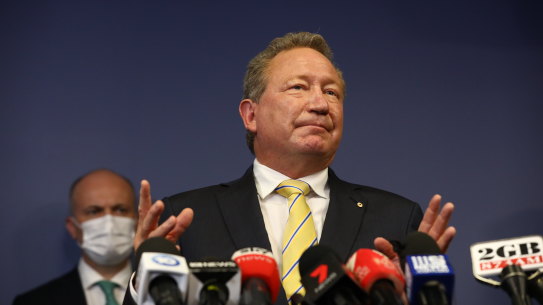 Billionaire Andrew Forrest - taming emissions