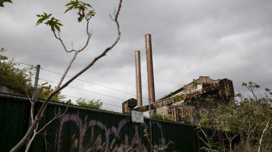The White Bay power station lies defunct in 2020.