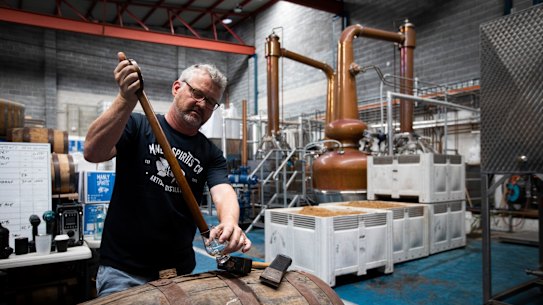 David Whittaker, the chief executive of the Manly Spirits Co. Distillery, said more tax is levied on spirits than beer and wine.