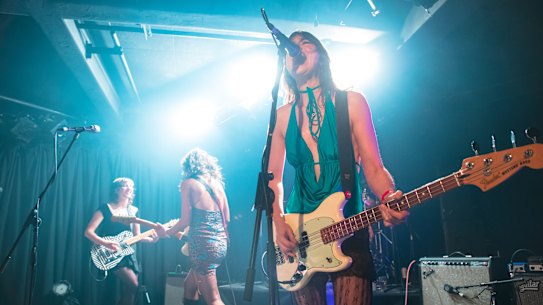 Body Type perform at the Corner Hotel on August 19.