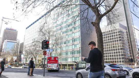 The MLC building on Miller Street in North Sydney is at the centre of a heritage battle.