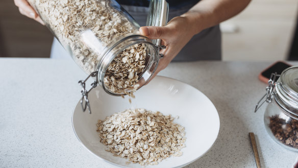 Change packaged breakfast cereal you cannot remember buying for rolled oats.