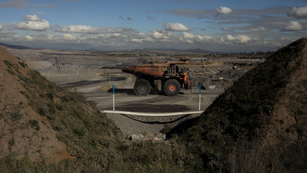 The Bengalla Coal Mine, near Muswellbrook in the upper Hunter Valley.