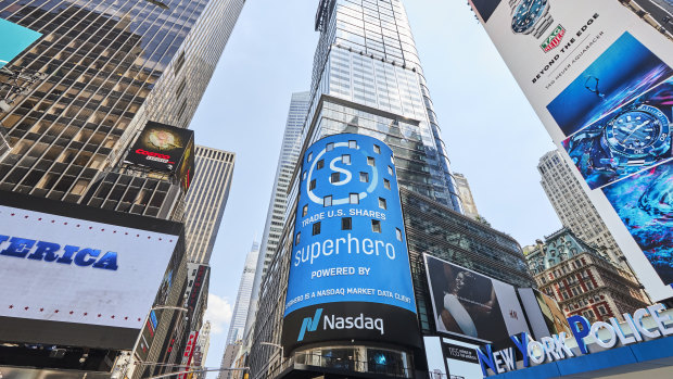Australian share trading app Superhero has launched US share trading.