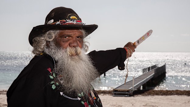Herbert Bropho at Rottnest Island, or Wadjemup.