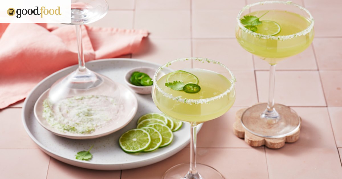 How to make RecipeTin Eats’ spicy margarita cocktail with jalapeno and lime
