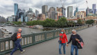 The Melbourne skyline.