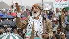 Houthi supporters attend anti-Israel and anti-US protests in Sanaa, Yemen, earlier this month. 