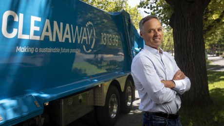 Cleanaway Waste Management boss Mark Schubert is met the first third of his earnings growth target. 
