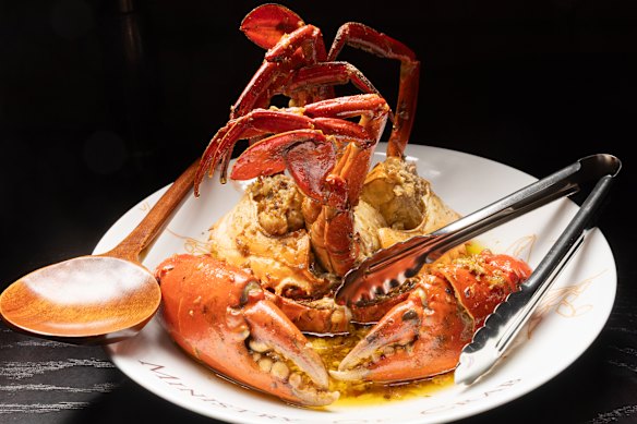 The signature crab at Ministry of Crab on Flinders Lane.
