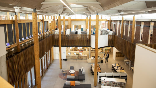 The new Marrickville Library at Patyegarang Place in Marrickville