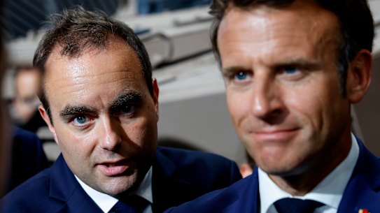 Sebastien Lecornu (left) is a close ally of French President Emmanuel Macron.