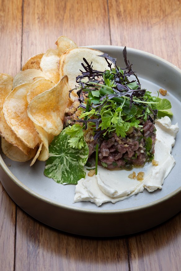 Steak tartare at Cicciolina.