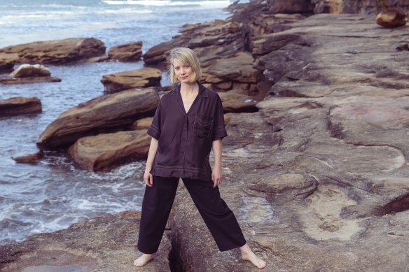 Mia Wasikowska photographed at Gordon’s Bay, Sydney, in November 2022.