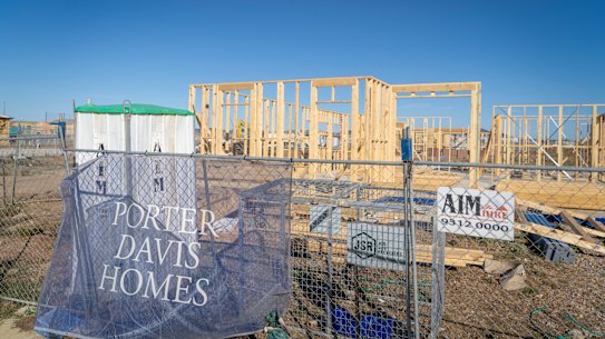 The surge in claims began with the collapse of builder Porter Davis on March 31 last year.