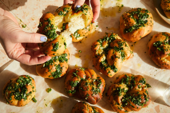 Garlic butter knots could become your signature dish to bring to a barbecue.