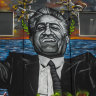 The mural on the Franco Cozzo Footscray building.