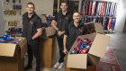 Schoolmates Dean, Dylan and Jon started a business producing stubby holder dispensers years ago. They’ve now secured licensing rights with major sporting leagues.
