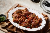 Adam Liaw’s chicken cacciatore.