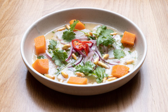 Kingfish ceviche at Pancho.