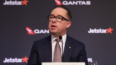 Qantas chief executive Alan Joyce. 