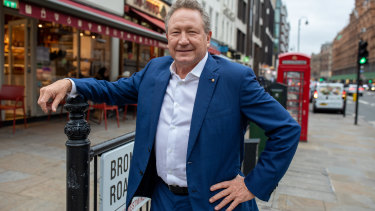 Andrew Forrest says he will not tackle climate change with philanthropy but use “the industrial might of commerce” via Fortescue green energy subsidiary Fortescue Future Industries.
