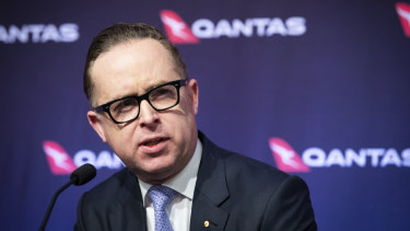 Qantas CEO Alan Joyce said the airline would take a significant hit from coronavirus but could weather the storm. 