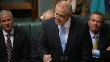 Scott Morrison announcing his third federal budget on Tuesday.