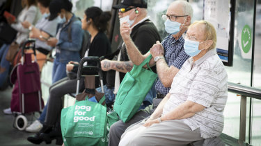 Compulsory masks on public transport are likely to remain even after other restrictions are eased. 