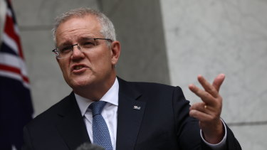 Scott Morrison is being cagey about tax cuts ahead of the next election.