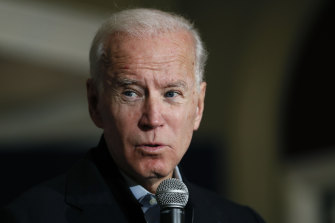 Democratic presidential candidate and former Vice-President Joe Biden.