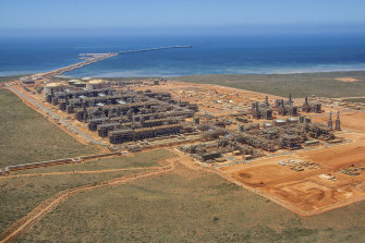Chevron's Gorgon LNG plant on Barrow Island off WA.
