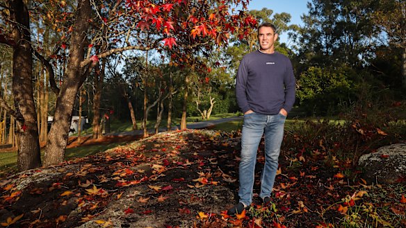 The NSW Origin coach tries to relax at his new Terrey Hills property.
