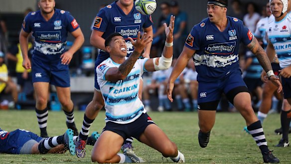 Christmas miracle: John Folau scored a try for the Emerging Waratahs two months after being told his rugby career was over. 