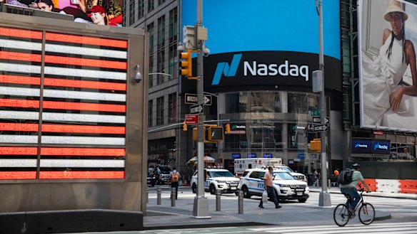 The Nasdaq fell by 6 per cent in two days.