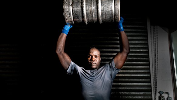 Arsene Fosso fled the Commonwealth Games village last year and is now living in Canberra.