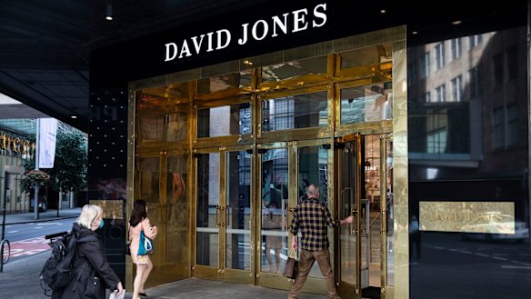 David Jones will keep its main stores open. 