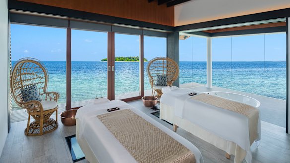 The Westin Maldives Spa Suite.