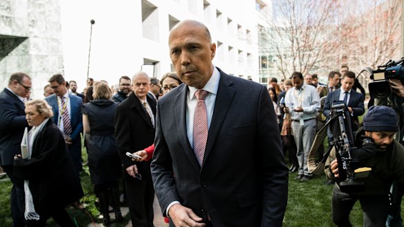 Former Home Affairs Minister Peter Dutton 