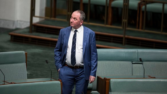 Not setting the world on fire: Barnaby Joyce.