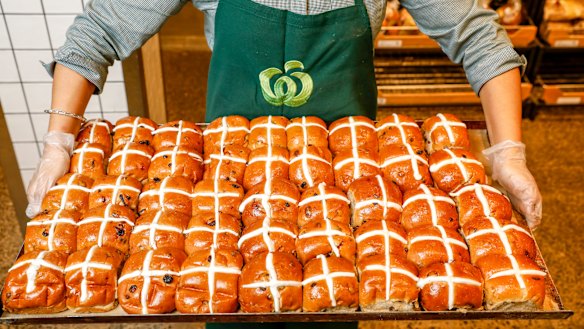 Woolworths brought out the hot cross buns early.