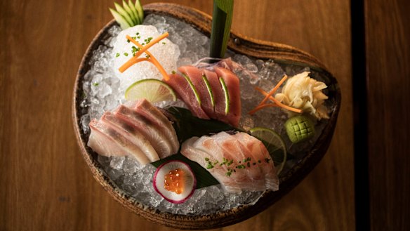 Another small work of art: San Ten Sashimi at Toko.