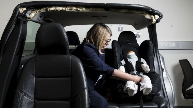 Dr Julie Brown is an expert in injury prevention, who investigates the safety of children's car seats. 