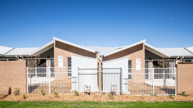 One of the ACT government's new public housing sites opened in Monash on Tuesday.